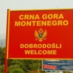 Entrance Sign to Bar Montenegro