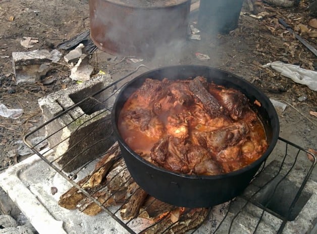 Armadillo stew - Belize