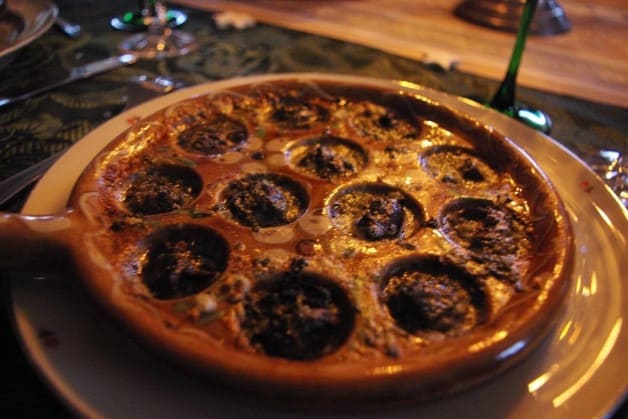One of my French ex-girlfriend's friend invited us to his family home and they served those.. roasted snails. I was worried at first but it was soo good that I finished them all like cherries.