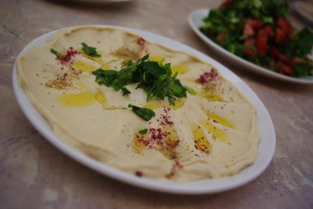 Jordanian food - hummus