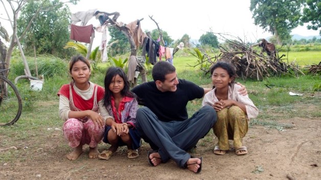 Wearing the original Xero Shoes (InvisibleShoes) in Cambodia a few years ago.